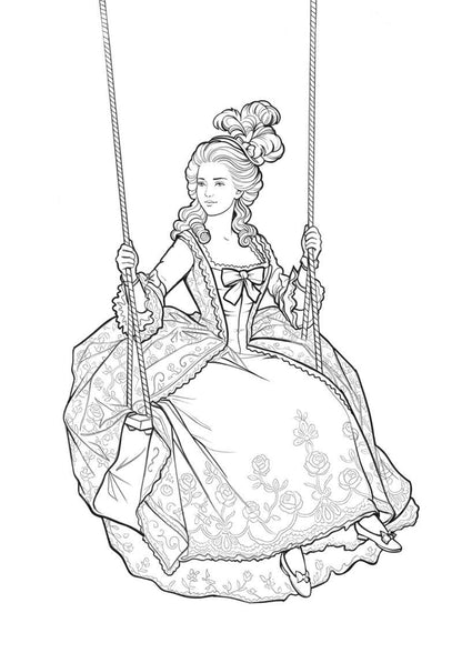 « Marie-Antoinette et la mode » - Cahier de coloriage