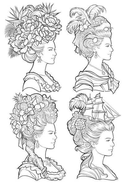 « Marie-Antoinette et la mode » - Cahier de coloriage