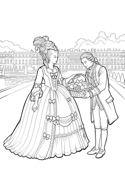 « Marie-Antoinette et la mode » - Cahier de coloriage