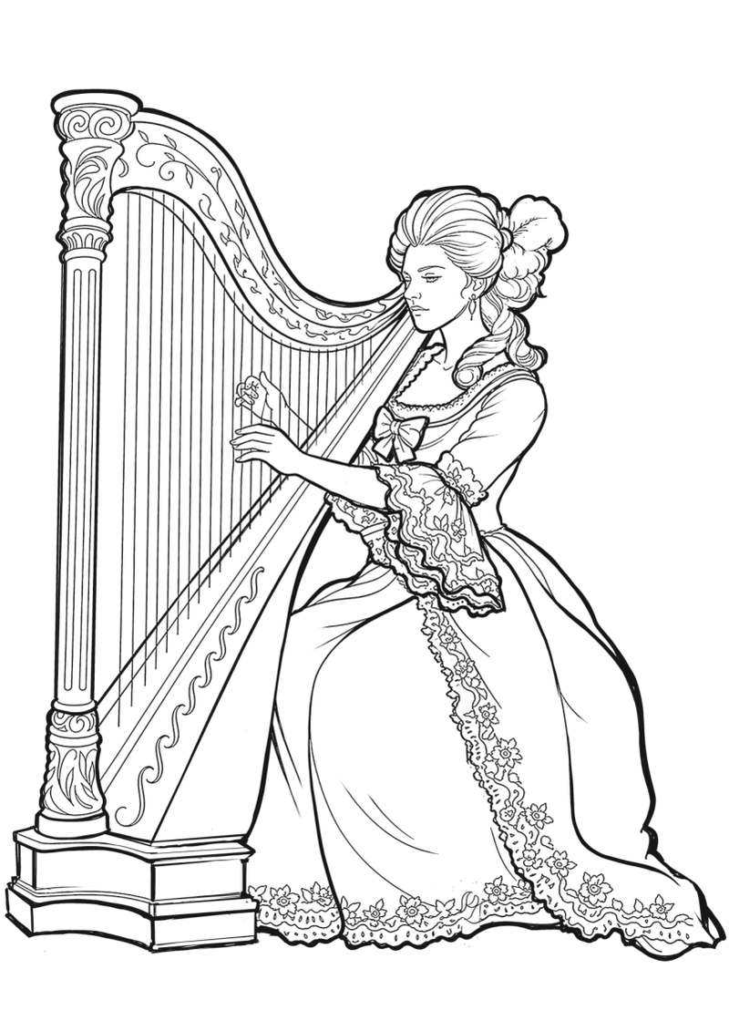 « Marie-Antoinette et la mode » - Cahier de coloriage