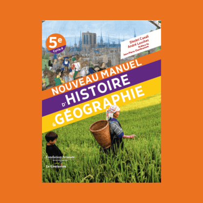 Couverture de Manuel d'histoire géographie 5e