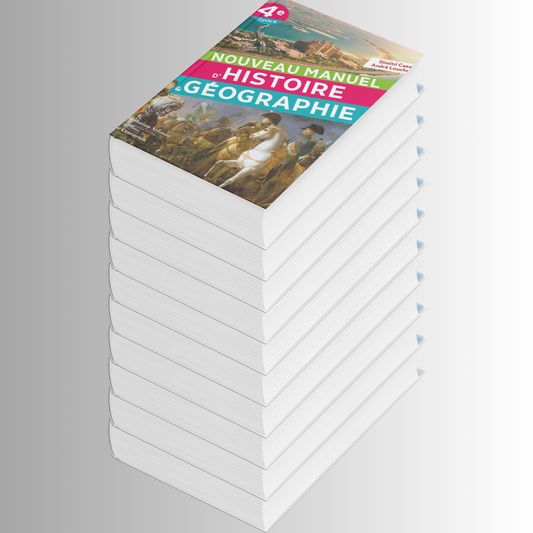 Nouveau Manuel d'Histoire-Géographie 4e - Lot de 10 exemplaires