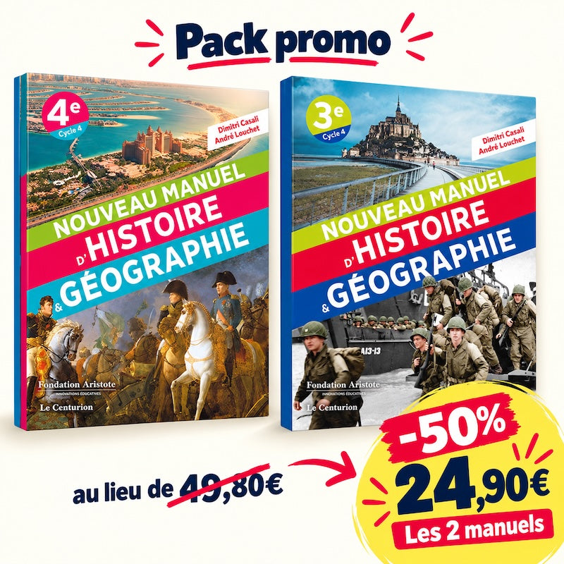 Pack promo « Nouveaux Manuels d'histoire-géographie » 4e + 3e
