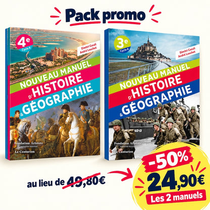 Pack promo « Nouveaux Manuels d'histoire-géographie » 4e + 3e